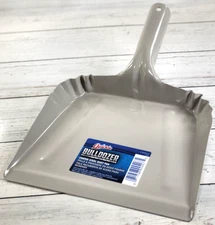Steel Dust Pan Quickie BULLDOZER Commercial Duty Dust Pan, Gray