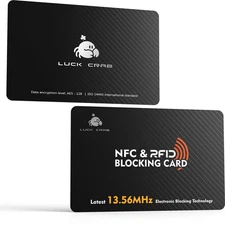 RFID Blocking Cards 2 Pack – Slim SafeCard NFC Wallet Protector for Contactle...