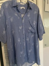 Pierre Cardin Men' Shirt    Rayon Short Sleeve Made In Korea