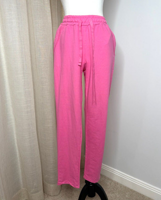 Donna Donna Pink Jogger Pants Size M AU 12 Drawstring EUC Comfort Luxe