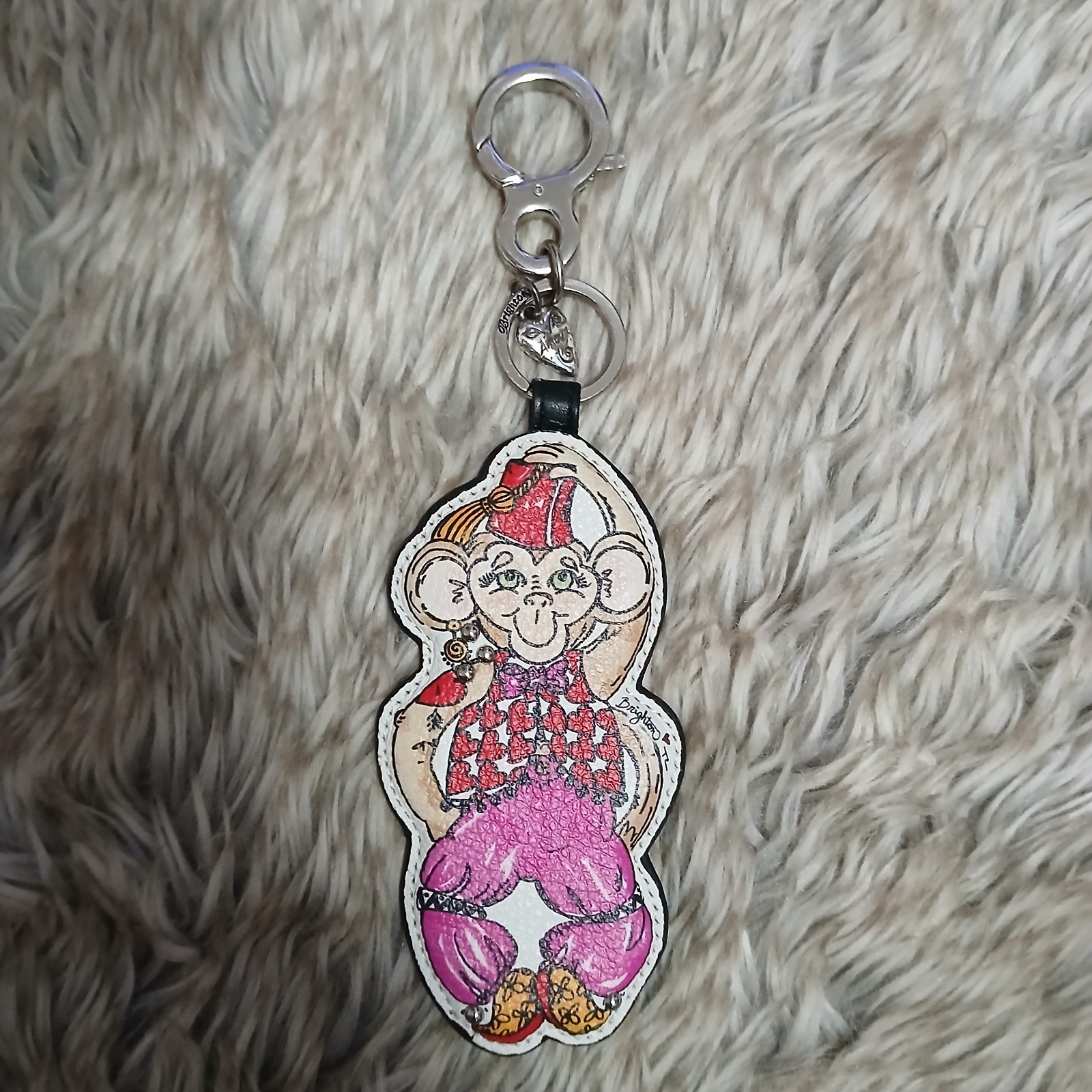 Brighton MONKEY SEE, MONKEY DO Leather Handbag Ch… - image 2