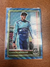 2025 Donruss Racing Carson Hocevar Carolina Blue Wave Optic /99