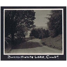 BASSENTHWAITE Old Double Decker Bus near the Lake - Vintage Photograph 1955