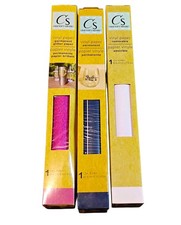 New Crafters Square Permanent VINYL PAPER Glitter Pink Black White 3 Rolls 12x48