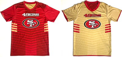 リーボック製　NFLサンフランシスコ49ersリバーシブルユニフォーム[セール] San Francisco 49ers NFL Flag Football Reversible Jersey Adult