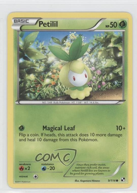 Petilil Pokemon Black & White Base Set #9