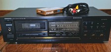 ONKYO TA-R200 Stereo Cassette Tape Deck Quick Auto Reverse Recorder Tested Japan