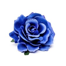 Women Rose Flower Hair Clip Hair Accessories Flower Brooch Pin ZFJ11 Royal B...