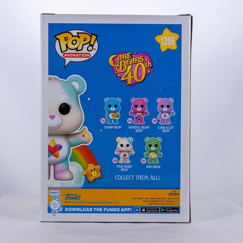 Funko POP! Figura de vinilo Animation Care Bears 40th True Heart Bear #1206 - Imagen 2 de 7