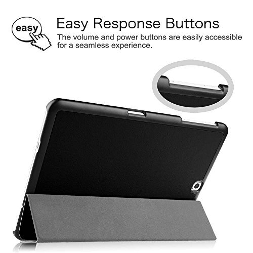 Slim Shell Case for Samsung Galaxy Tab S2 9.7 - Ultra Lightweight Black - Picture 7 of 8