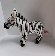 Zebra FAO Schwarz Standing Zebra Stuffed Animal Plush Toys 'R' Us