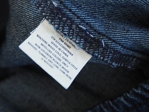 Flared Raw Hem Flared Bootcut Pull On Jeans Dark Wash Blue Denim Pants Sz S NWT - Picture 6 of 8