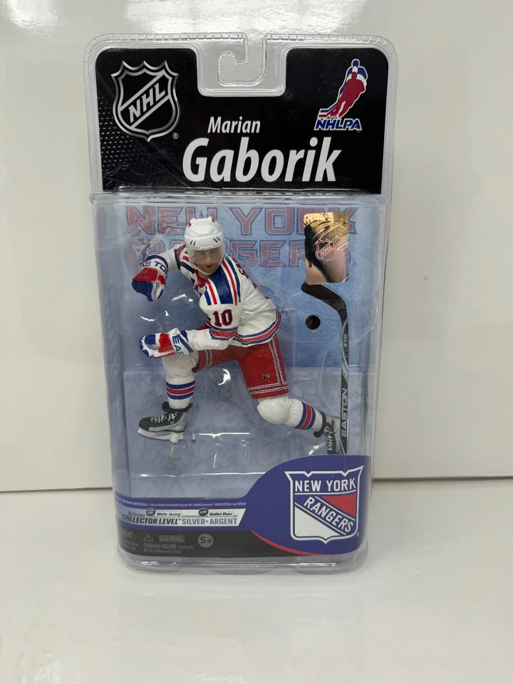 McFarlane NHL Marian Gaborik New York Rangers Serie 25 Plata Nivel Coleccionista Foto 2 de 4