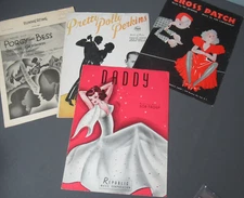 4 Music Sheets - 1933 Cross Patch, 1934 Pretty Polly Perskins, Porgy & Bess  174