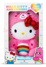 CARE BEARS X HELLO KITTY  FRIENDS: Hello Kitty  Cheer Bear 12" H NEW 