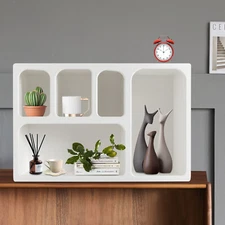Storage Cabinet,Modern Wall Shelves for Wall Decor, Wall Mounted Storage Cabinet