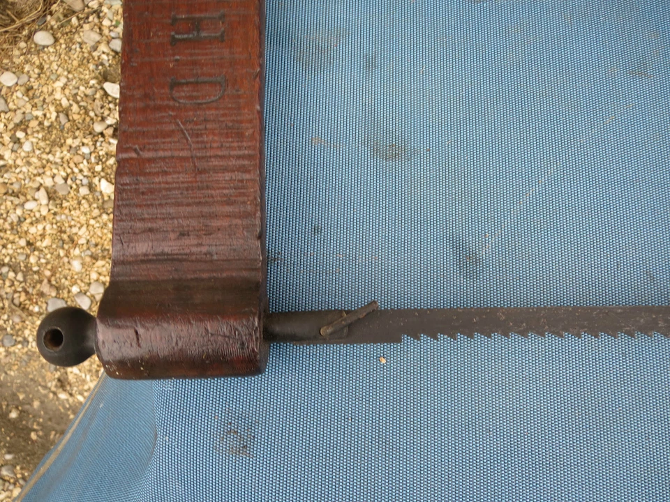 ANCIENNE GRANDE SCIE à BOIS 86 cm ,outils ancien,vieux métiers art populaire - Photo 4/4