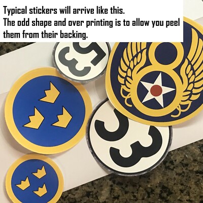 USSR Soviet Air Force Red Star Roundel Stickers – 75mm Glossy Vinyl Decals (Set Of 2)