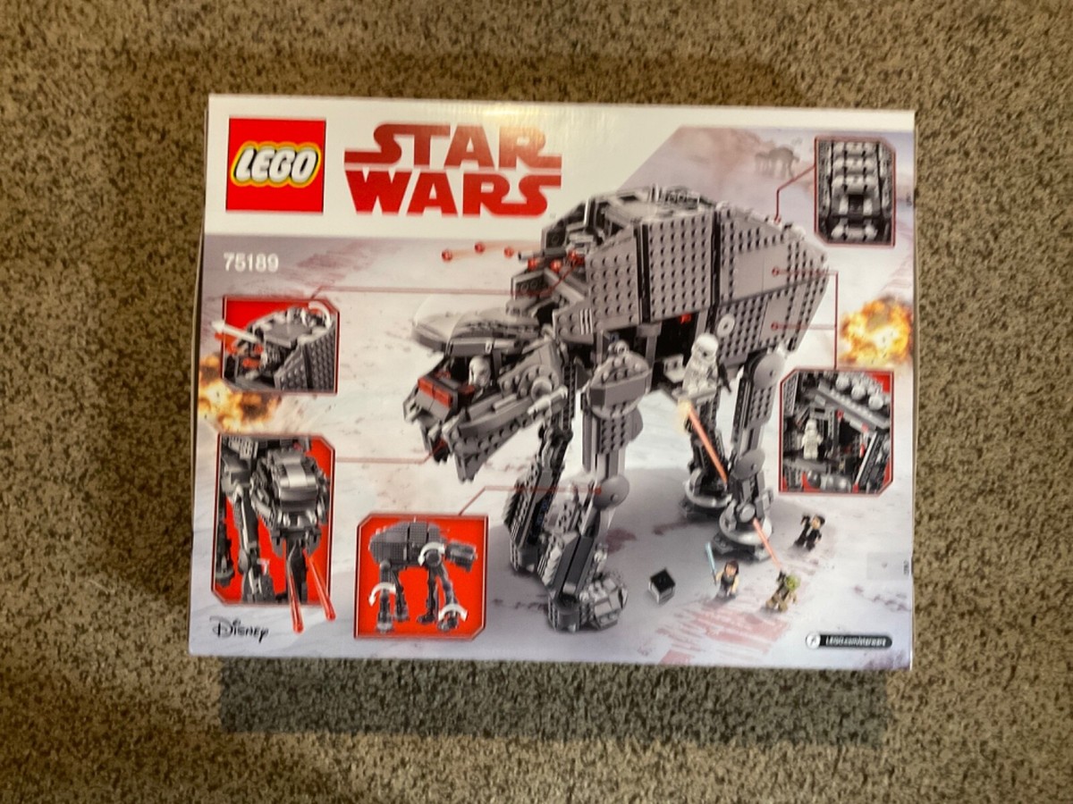 New in Box Lego Star Wars. 75189. First Order Heavy Assault Walker