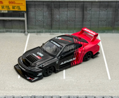 MINIGT 1:64 Advan Silvia S15 LBWK Sports Model Diecast Metal Car