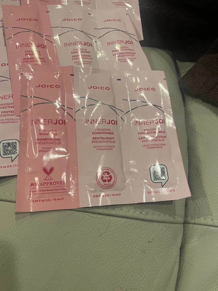 Joico Inner joi preserve travel packets. shampoo,cond.,milk. 6 of them - Image 2 of 3