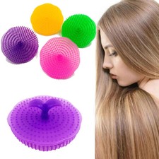 Soft Silicone Scalp Massager Shampoo Comb Cleans Hair Scalp Brush Shampoo Set.;