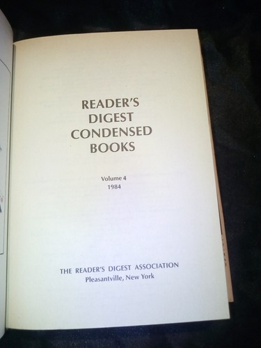 READER'S DIGEST CONDENSED BOOKS VOLUME 4, 1984 First Edition VINTAGE - Picture 4 of 7