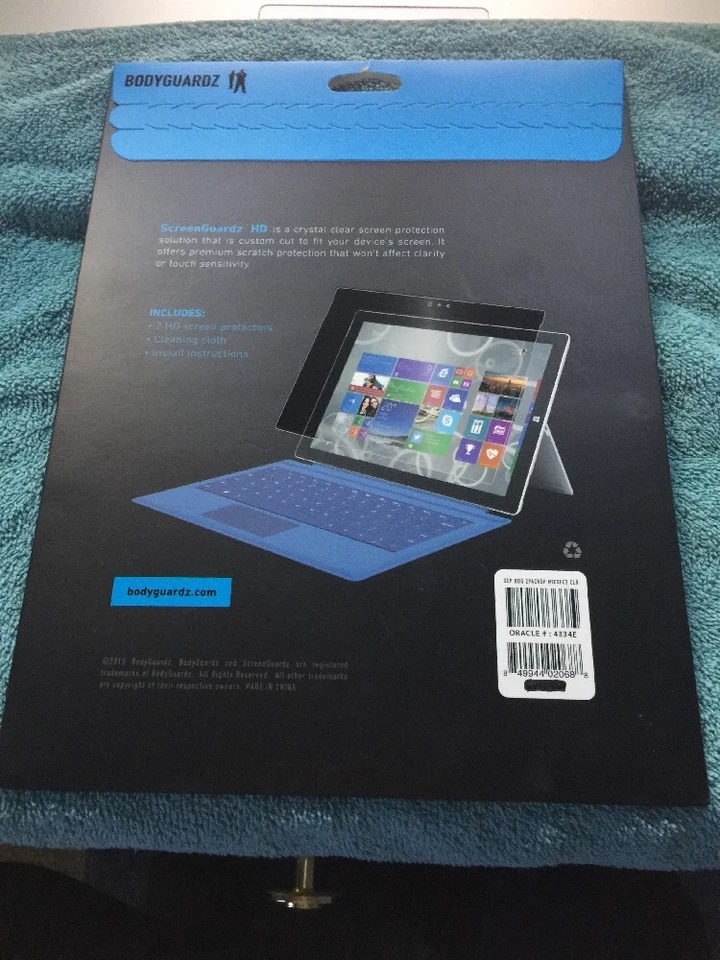 New BodyGuardz ScreenGuardz HD Clear Screen Protector for Microsoft Surface 3 - Image 2 of 4