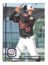 2022 Bowman Heritage Maikol Hernandez Prospects BHP-44 Baltimore Orioles