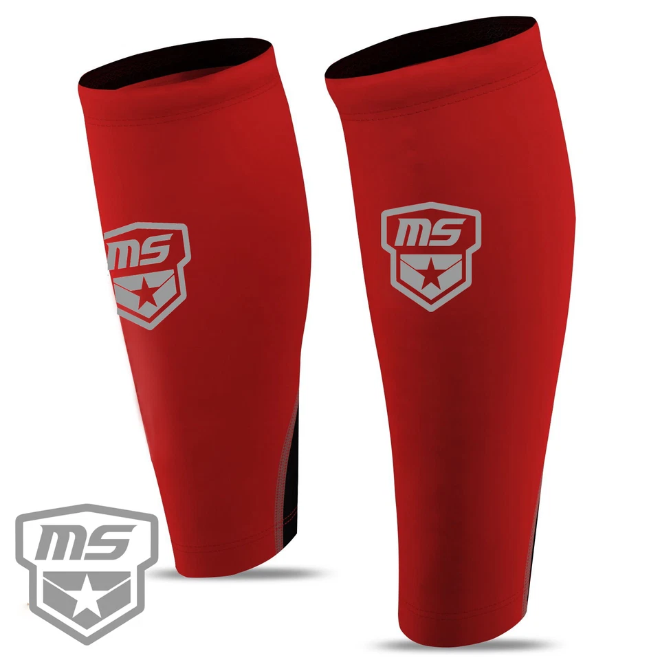 Compression Running Calf Guard Pair, Lycra Support Sleeve for Training & Recover - Image 2 of 4