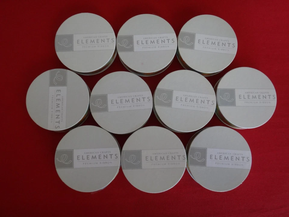 10 carretes de cinta premium AMERICAN CRAFTS ELEMENTS para envolver regalos *sin abrir* Foto 4 de 4