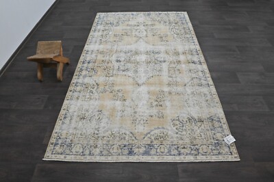 Oushak Türkisch Vintage Teppich 5x8 Kelim Rug Anatolisch Handarbeit Boho Deko...