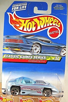 1999 Hot Wheels #982 Classic Games Series 2/4 SILHOUETTE II Lt Blue w/Chrome5Dot