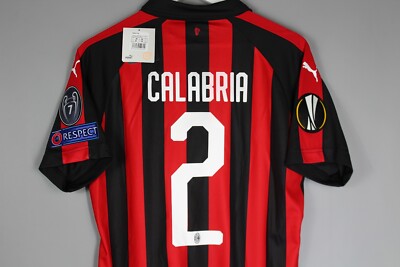Maillot Domicile AC Milan 2018/2019 - PUMA, Taille L, Rouge, Neuf Avec étiquettes (BNWT), Spécification Joueur
