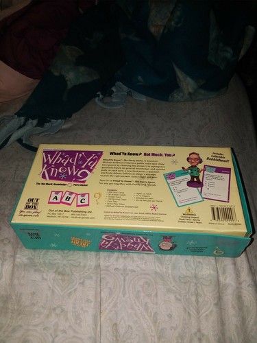 MICHAEL FELDMAN'S WHAD' YA KNOW Party Game with Bobblehead New Open Box - Picture 2 of 5