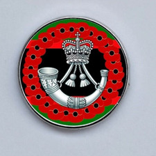 The Rifles Remembrance wreath Military domed lapel pin badge 27mm