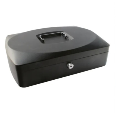 Q-Connect 10'' schwarze Bargeldbox Dose KF02603 - Neu + kostenlose Lieferung am nächsten Tag