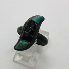 SIZE 5 4.5g TURQUOISE STERLING SILVER EARLY EARLY HARVEY ERA 925 RING ARTISAN