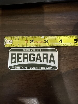 Bergara Rifles Mtn Tough Firearms Green Hunting Rifle Sticker Decal Shot Show