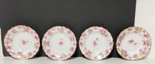 Vintage Elite Works Limoges France Rose Floral Gold Trim Bowls 5 1/2'' Set of 4
