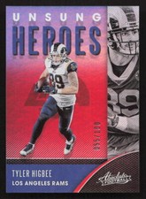 2020 Panini Absolute Tyler Higbee Unsung Heroes Spectrum Red #UH-TH #/100