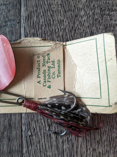 NOS Vintage IMPERIAL BRAND Spinner Fishing Lure Made in Canada Original Package - Picture 7 of 8