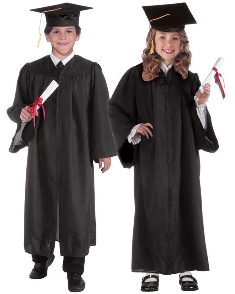 CK1548 Graduation Robe Gown Child Boy Girl School Kindergarten Nursery Costume - image 2 of 4