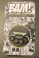 Bam Box Parody Pin Zombie Knuckle Punch, Anniversary Pin