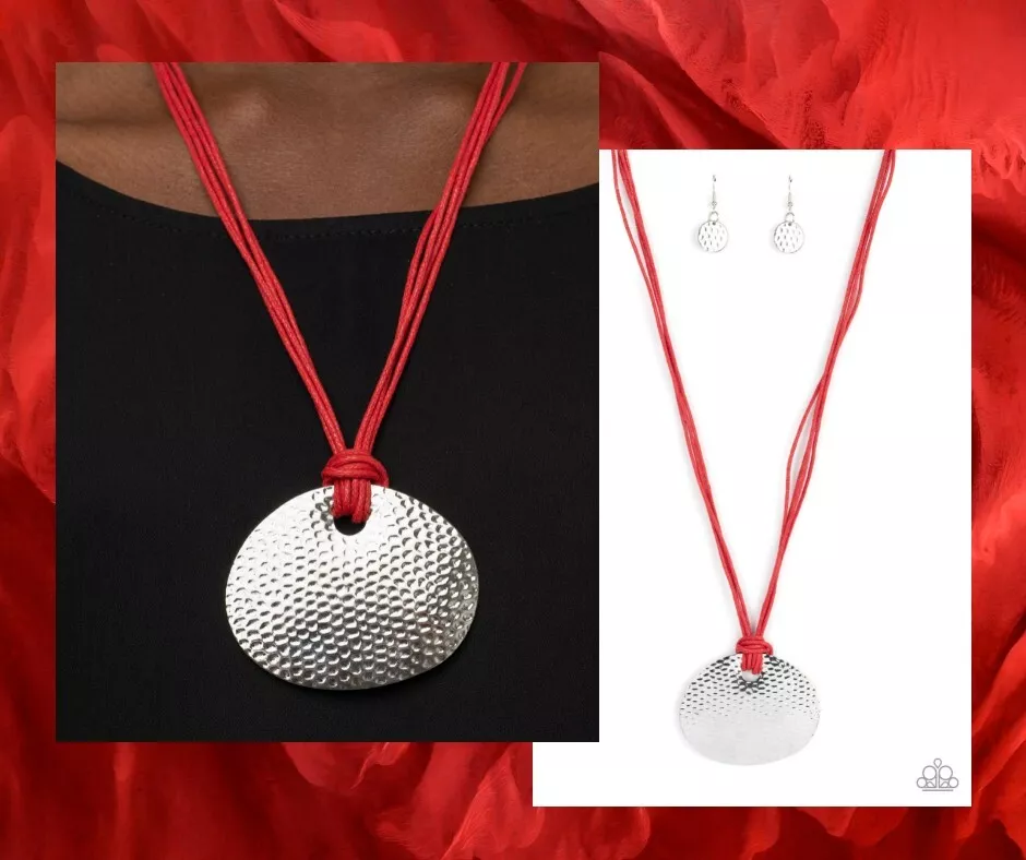 Paparazzi red best sale necklace