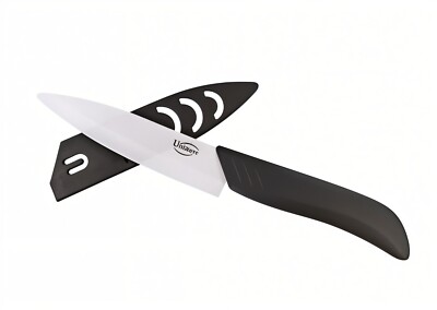 5 Inch Utility Kitchen Ceramic Knife with Cover, Sharp Blade