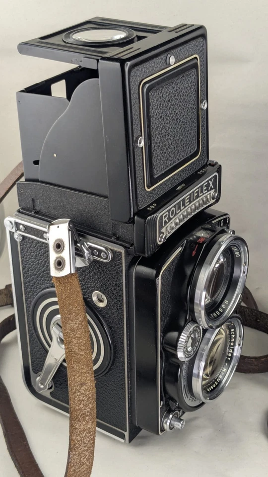 Rolleiflex 2.8E avec Schneider-Kreuznach Xenotar 2.8/80mm avec étui cuir - Photo 4/4