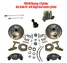 1964-66 Ford Mustang 4-lug Disc Brake Kit 6-cyl 14 Wheels 1964-66 Ford Mustang 4-lug Disc Brake Kit 6-cyl 14 Wheels