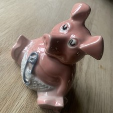 ❌NAT WEST PIGGY BANK BABY Money Box Wade England Genuine NAPPY