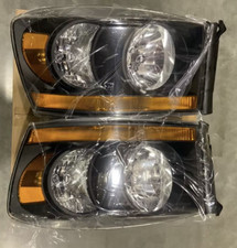 For 2006 2007 2008 Dodge Ram 1500 2500 3500 Headlights Black Bezel Headlamps 2pc For 2006 2007 2008 Dodge Ram 1500 2500 3500 Headlights Black Bezel Headlamps 2pc